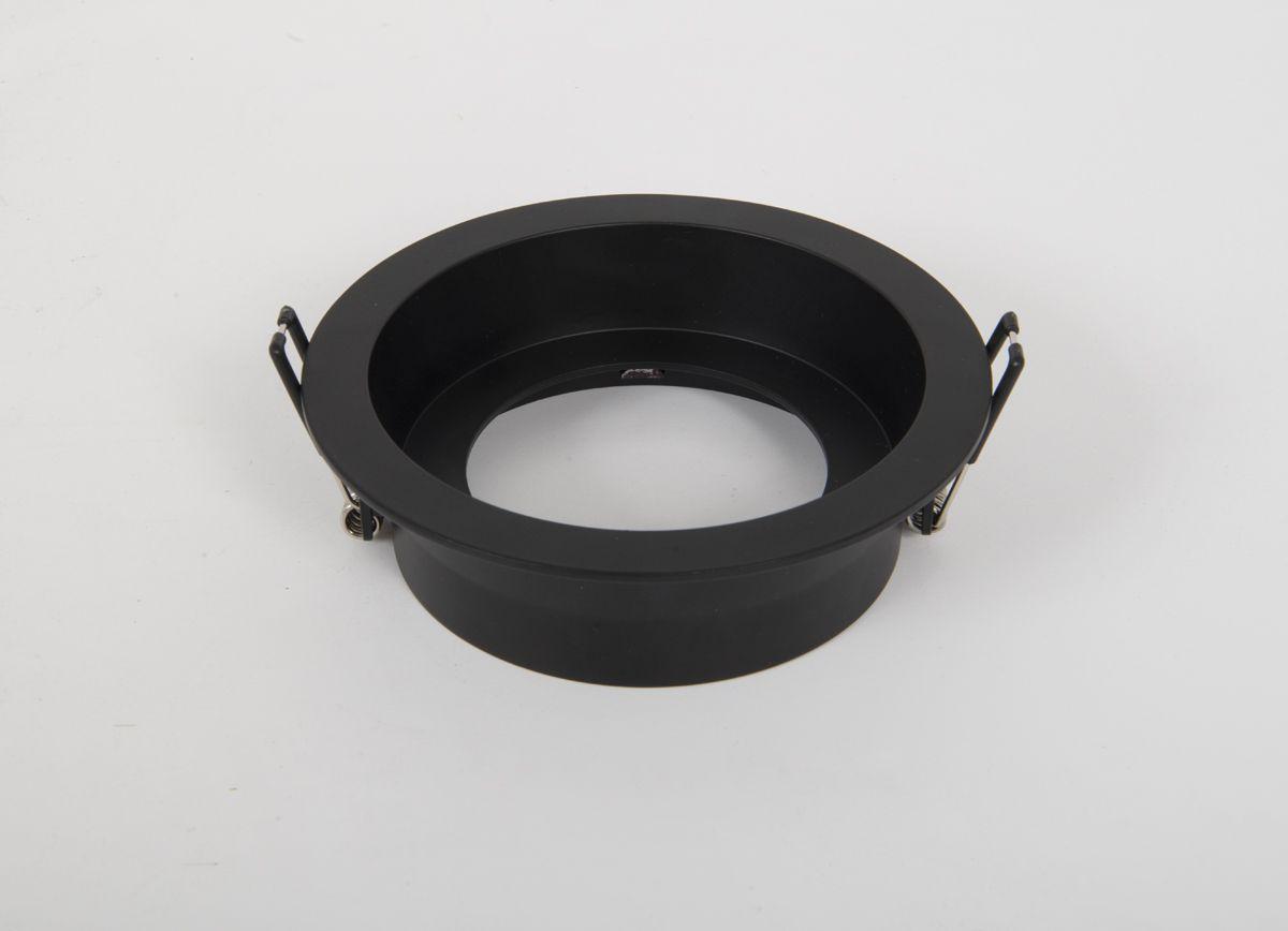 LED Downlights | Commercial Downlight Fixed Round Baffle Bezel Black ...