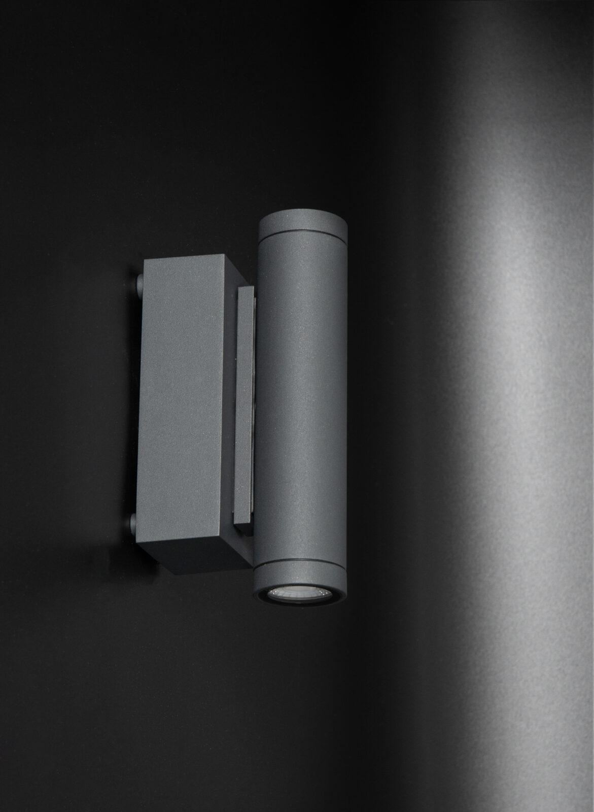 Coastal, Outdoor Wall Lighting | Anthracite LED Up and Down Wall Light ...